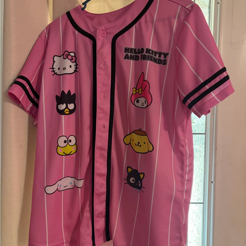 Sanrio Pink Character Button Down Shirt